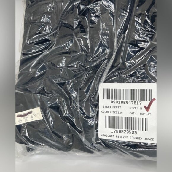 Madewell The McCarren Midweight Crewneck Sweatshirt in True Black - Picture 2 of 4